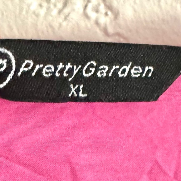 PRETTYGARDEN Women's Summer Maxi Dress Short Sleeve V Neck Eyelet Dress Size XL - Picture 8 of 9